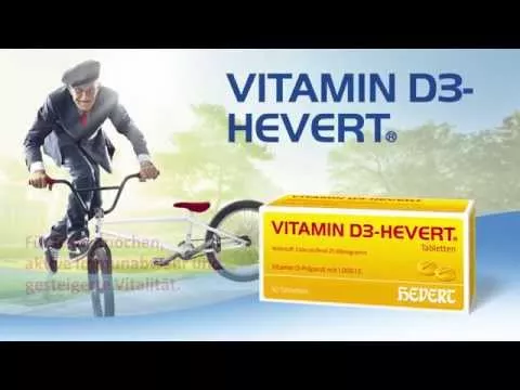 Video par VITAMIN D3 HEVERT tabletes, 100 gab