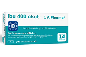 IBU 400 akut-1A Pharma apvalkotās tabletes, 30 gab