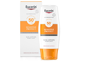 EUCERIN Saules losjons extra light LSF 50, 150 ml