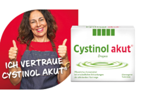 CYSTINOL akūtas apvalkotās tabletes, 100 gab