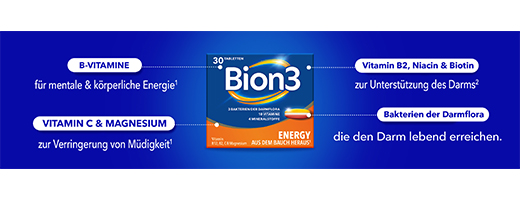 BION3 Enerģijas tabletes, 90 kapsulas