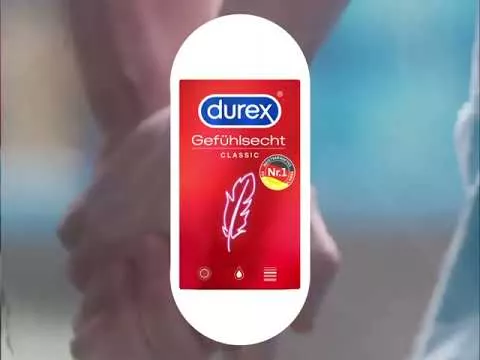 Video par durex® Feel-Real Classic prezervatīvi, 8 gab