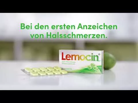 Video par Lemocin® pret sāpēm kaklā, 50 gab