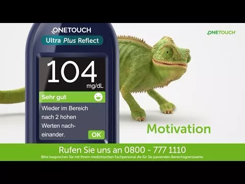 Video par One Touch Ultra Plus Reflect asins cukura mērīšana mmol/l, 1 gab