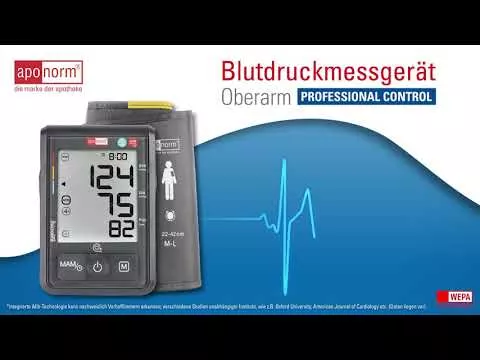 Video par aponorm® Professional Control augšdelma asinsspiediena mērītājs, 1 gab