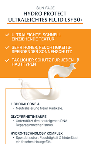 EUCERIN Sun Fluid Hydro Protect Face LSF 50+, 50 ml