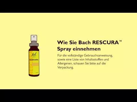 Video par Bach Flowers Original Rescura Spray ar spirtu, 20 ml