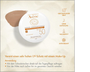 AVENE Kompakts saules krēms SPF 50 smilšu, 10 g