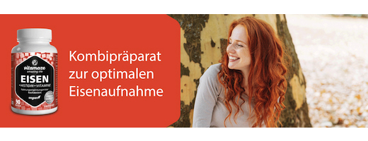 EISEN 20 mg+Histidīns+Vitamīni C/B9/B12 kapsulas, 90 kapsulas
