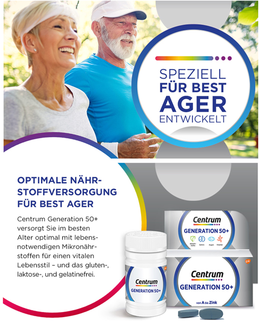 CENTRUM Generation 50+ tabletes, 180 kapsulas