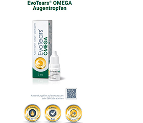 EVOTEARS Omega acu pilieni, 3 ml
