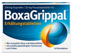 BOXAGRIPPAL Aukstuma tabletes 200 mg/30 mg FTA, 10 gab