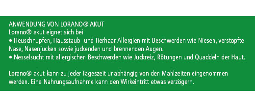 LORANO akūtas tabletes, 50 gab