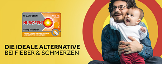 NUROFEN Junior 125 mg svecītes, 10 gab