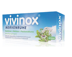 VIVINOX Nervozitāte Baldr.+Mel.+Passion.Calming.Drag., 40 St