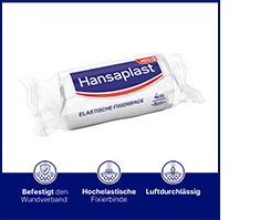 HANSAPLAST elastīga fiksācijas lente 8 cmx4 m, 1 gab