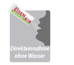 EISEN DIREKT plus C vitamīns + folskābe + B12 pulveris, 60 gab