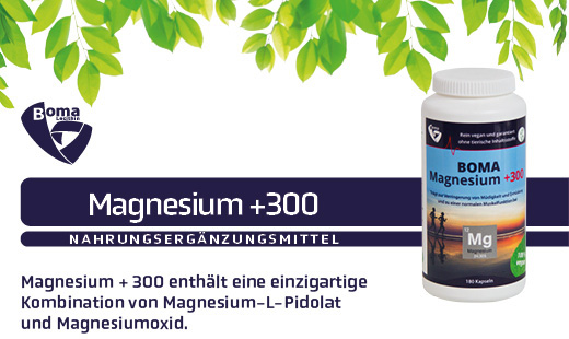 MAGNESIUM+300 kapsulu, 180 gab