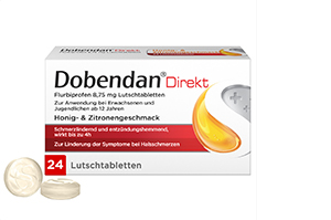 DOBENDAN Tiešā Flurbiprofēns 8,75 mg pastilas, 24 gab