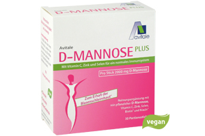 D-MANNOSE PLUS 2000 mg pulveris ar vitamīniem un minerālvielām, 100 g