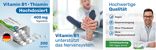 GLYCOWOHL B1 vitamīna tiamīna 400 mg lielas devas kapsulas, 200 gab