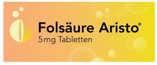 FOLSÄURE ARISTO 5 mg tabletes, 100 gab