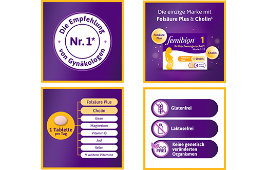 FEMIBION 1 agrīnas grūtniecības tabletes, 56 gab