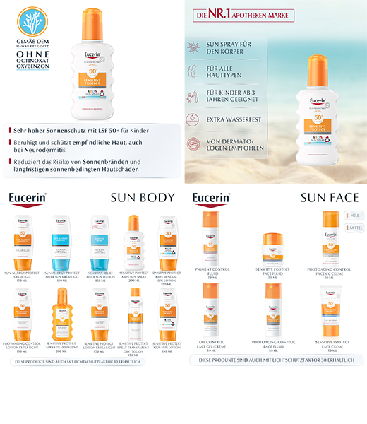 EUCERIN Sun Kids aerosols LSF 50+, 200 ml