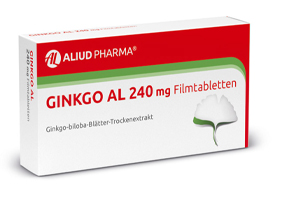 GINKGO AL 240 mg apvalkotās tabletes, 60 gab