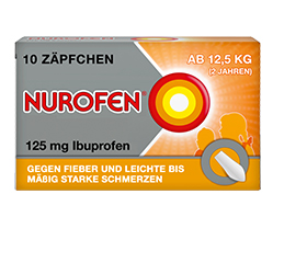 NUROFEN Junior 125 mg svecītes, 10 gab