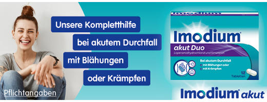 IMODIUM akūta duo 2 mg/125 mg tabletes, 12 gab