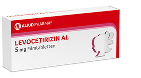 LEVOCETIRIZIN AL 5 mg apvalkotās tabletes, 100 gab