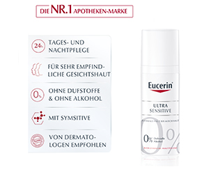 EUCERIN SEH UltraSensitive normālai un jauktai ādai, 50 ml
