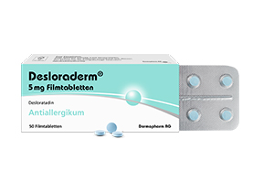 DESLORADERM 5 mg apvalkotās tabletes, 100 gab