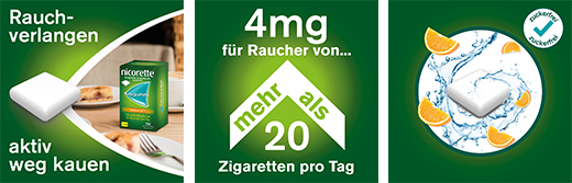 NICORETTE Košļājamā gumija 4 mg freshfruit, 210 gab