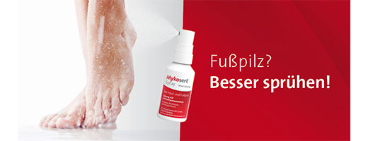 MYKOSERT Izsmidzināms līdzeklis ādai un sportistu pēdām, 30 ml