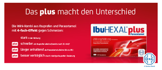 IBUHEXAL plus paracetamols 200 mg/500 mg apvalkotās tabletes, 10 gab