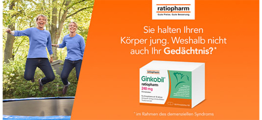 GINKOBIL-ratiopharm 240 mg apvalkotās tabletes, 60 gab