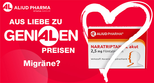 NARATRIPTAN AL akūtas 2,5 mg apvalkotās tabletes, 2 gab