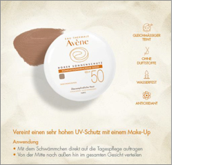 AVENE Kompakts saules krēms SPF 50 zelta, 10 g