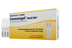 CORNEREGEL Šķidrums EDO Acu pilieni, 10X0,6 ml