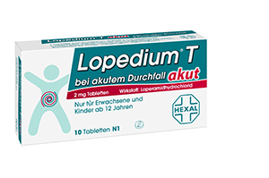 LOPEDIUM T akūta akūtas caurejas tabletes, 10 gab