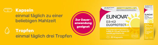 EUNOVA DuoProtect D3+K2 1000 I.U./80 μg Kps.Kombi, 2X90 gab