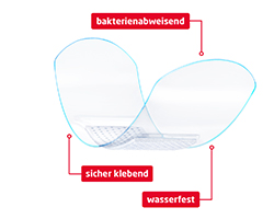 LEUKOPLAST aqua pro sloksnes 38x63 mm, 10 gab