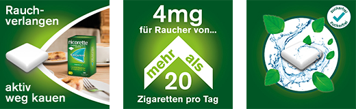 NICORETTE 4 mg svaigu piparmētru košļājamā gumija, 105 gab