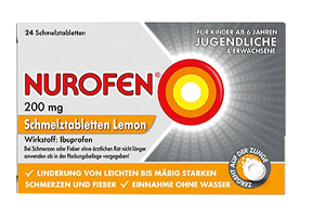 NUROFEN 200 mg izkliedējamās tabletes Citrons, 24 gab