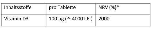 DEKRISTOLVIT D3 4000 I.U. tabletes, 90 gab