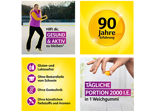 VIGANTOLVIT 2000 I.U. D3 vitamīna mīkstās gumijas, 60 gab