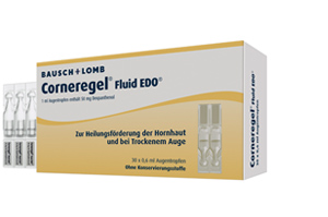 CORNEREGEL Šķidrums EDO Acu pilieni, 30X0,6 ml