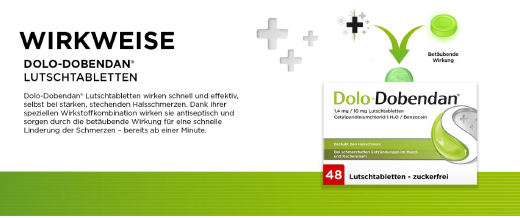 DOLO-DOBENDAN 1,4 mg/10 mg pastilas, 48 gab